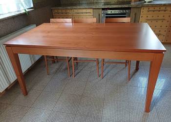 Drewniany stów do kuchni +8 krzeseł