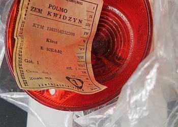 1980 rok,nr 12.ZEM Polmo Kwidzyń.Nowy, oryginał.Klosz lampy czerwony