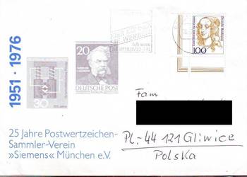 Kop. z koresp. Filat. RFN - Polska   1996