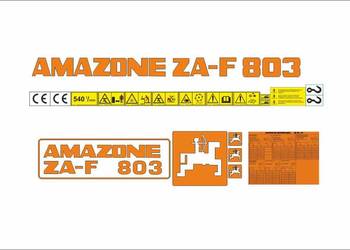 Naklejki Amazone ZA-F 803 mocny klej, odporne, lamiant UV