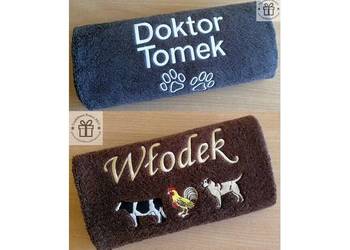Prezent dla WETERYNARZA lekarza weterynarii RĘCZNIK z imię