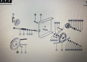 Koło pasowe Claas Mega 370-340 Nr katalogowy 000 050 114 0 | 000 050 115 0