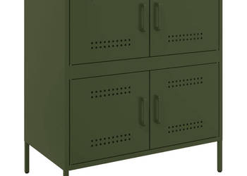 Szafka oliwkowa 68x39x79 cm stal WM-842956