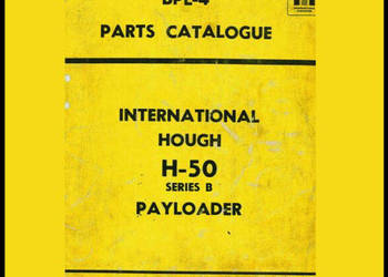 IH Hough H-50 H50 ładowarka katalog części, naprawa IH