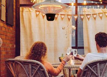 Promiennik sufitowy 1500W z diodą LED wraz z pilotem tarasow