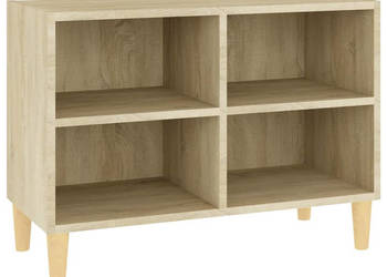 Szafka TV z drewnianymi nóżkami dąb sonoma 695x30x50 cm WM-805926
