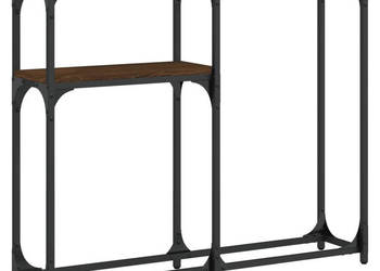 Stolik konsolowy brązowy dąb 90x225x75 cm WM-834094