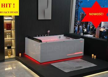 Wirujące 82 dysze Wanna z hydromasażem EBX-100 prostokątna 180cmx120cmx66cm