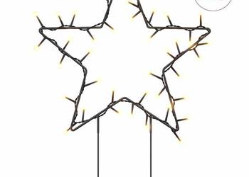 vidaXL Świąteczne gwiazdy na szpikulcach, 3 szt., 50 LED（SKU:357717）