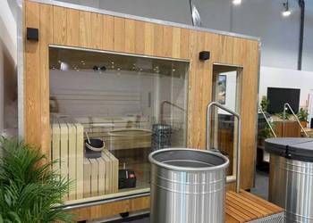 Sauna z przedsionkiem 6-osobowa, piec 9kW, sterowanie WIFI, PREMIUM