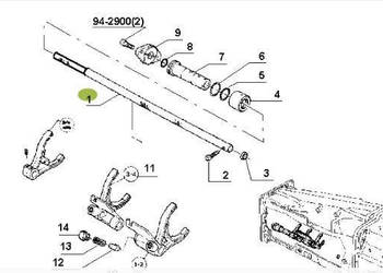 Claas Ares 696 - sworzeń sprzęgło sprzęgła wałek 6005025921