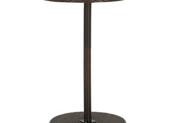 Stolik ogrodowy brązowy 605 x 106 cm polirattan WM-45855