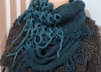 Szalo komin turkus morski