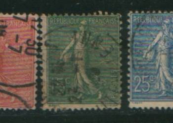 Zn. Francja Mi 108, 9, 11 kas 1903