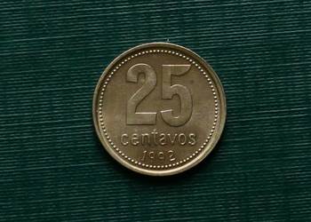 ARGENTYNA - 25 centavo, 1992r