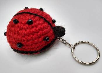 Brelok Biedronka Crochet Handmade