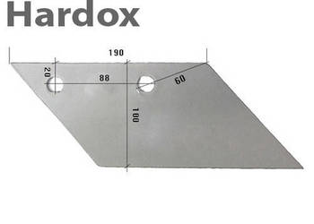 Lemiesz przedpłużka HARDOX 3363720/P S190R do pługa LEMKEN