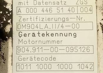 А 0004465140 OM 904 LA 4.2  KOMPUTER STEROWNIK SILNIKA