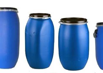 Beczki plastikowe 30-220L z deklem certyfikat UN, nowe