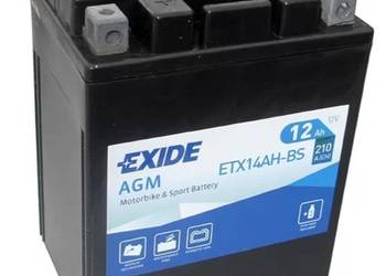 Akumulator motocyklowy 12V 12Ah EXIDE ETX14AH-BS YTX14AH-BS
