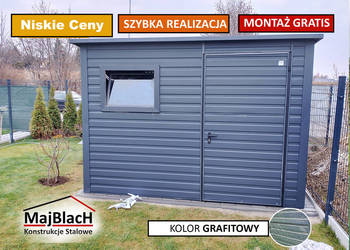 Wiatka ogrodowa |GARAŻ BLASZANY |Domek Ogrodowy| SCHOWEK | – Maj-BlacH