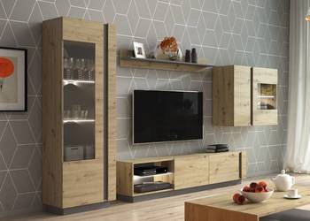 Meblościanka ARCO  Dąb Artisan meble do salonu pokoju system