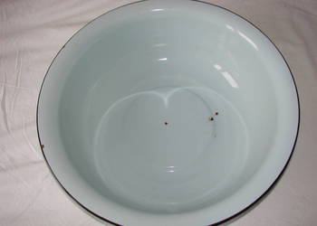 duża emaliowana miska PRL