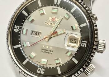 Orient King Diver 0104904E vintage automat 21J Japan day-date Zegarek męski