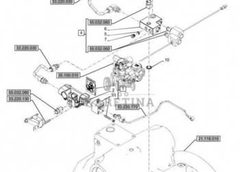 New Holland T6090 T6070 Zawór hamulca 48096352