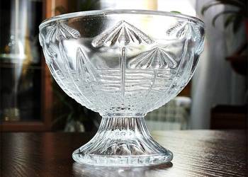 Cukiernica / Pucharek Lata 70' Słoneczna Plaża Parasolki SKLO UNION Czechos