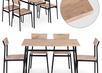 Zestaw mebli do jadalni kuchni stół + 4 krzesła MALMO ModernHome
