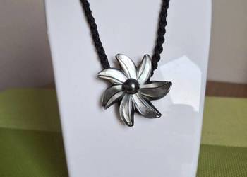 Naszyjnik damski z czarnej muszli tiare i męska bransoletka z oryginalnymi