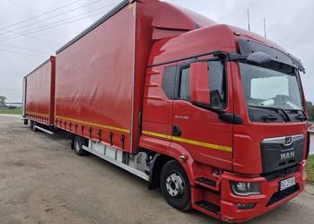Man TGL 12.260 2023r tandem plandeka laweta na 5 aut