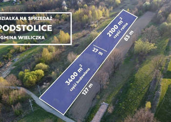 Działka 5500 m² | PODSTOLICE | Gmina Wieliczka