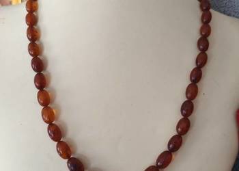 Naszyjnik Bursztyn Oliwki Vintage