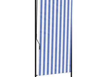 Roleta zewnętrzna niebiesko-biała 120x270 cm tkanina i stal WM-368765