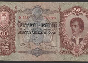 Węgry 50 pengo 1932 - Petofi - D112