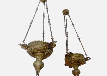 2 x lampa wieczna XIX w.