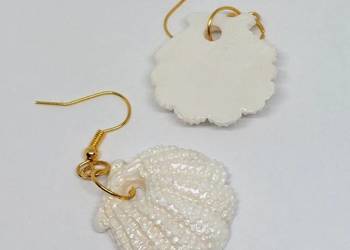 Kolczyki ręcznie robione muszelki