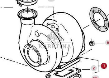 Massey Ferguson 8480 Turbosprężarka Turbina CZĘŚCI V836866221