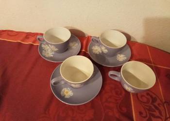 Zestaw do kawy imperium niebieski w kwiatki