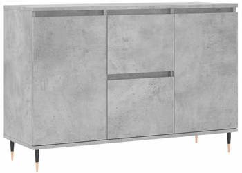 Szafka szarość betonu 104x35x70 cm materiał drewnopochodny WM-827200