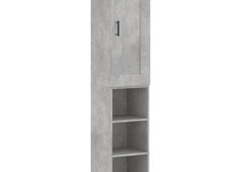 Wysoka szafka szarość betonu 345x34x180 cm WM-3200333