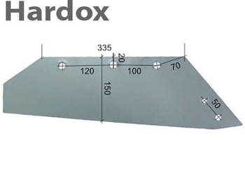 Lemiesz 300ha! HARDOX MSS11384/P części do pługa GASSNER