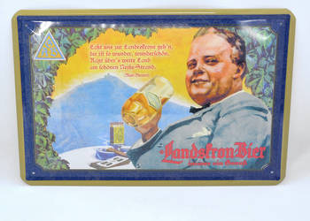Tablica reklamowa Landskron-Bier, Niemcy lata 90. bauhaus