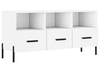 Szafka pod TV biała 102x36x50 cm materiał drewnopochodny WM-829044