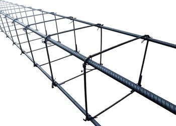 Zbrojenia budowlane 4x Ø 12 mm 15x20 cm Ø6 mm gotowy kosz zbrojeniowy