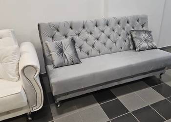 Kanapa Sofa rozkładana typu Glamour z pojemnikiem
