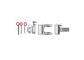 Seger sprzęgła zapadkowego 0SEEGERD82