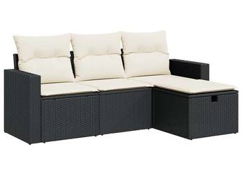 vidaXL 4-cz. zestaw wypoczynkowy do ogrodu, poduszki(SKU:3325352)